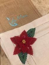 Load image into Gallery viewer, Poinsettia Linen Placemat
